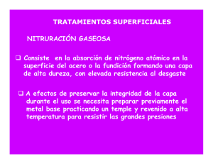 TRATAMIENTOS SUPERFICIALES NITRURACIÓN GASEOSA
