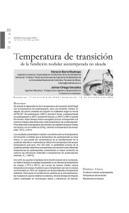 Temperatura de transición de la fundición nodular austemperada no