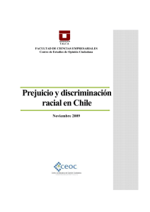 Prejuicio y discriminación racial en Chile