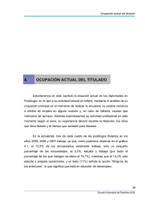 4. OCUPACIÓN ACTUAL DEL TITULADO