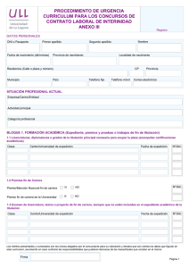 procedimiento de urgencia curriculum para los concursos de