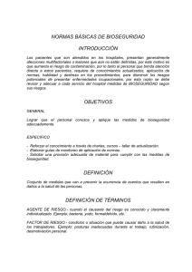 normas de bioseguridad para agentes biológicos