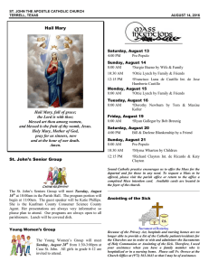 scripture readings for the week of the trinity