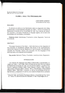 CLARK L. HULL Y EL PS|COANÁLISIS