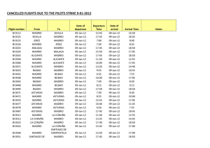 cancelled flights due to the pilots strike 9-01-2012