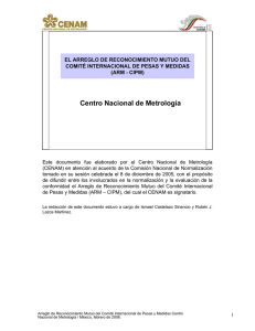 documento explicativo - Centro Nacional de Metrología