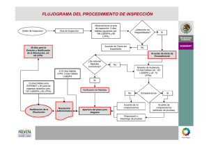 Flujograma del Procedimiento de Inspeccion