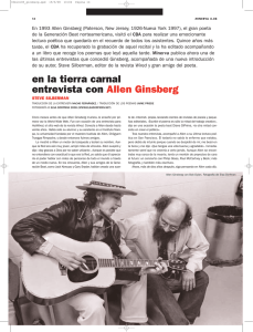 en la tierra carnal entrevista con Allen Ginsberg
