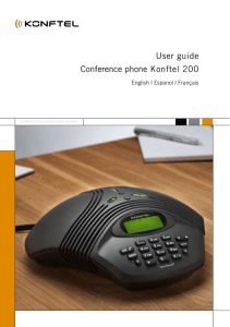 User guide Conference phone Konftel 200