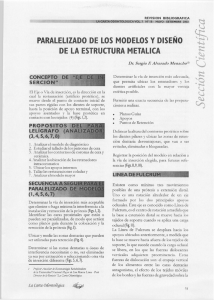 Paralelizado de los modelos y diseños de la estructura metálica