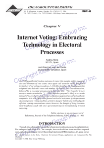 Internet Voting: Embracing Technology in Electoral Processes