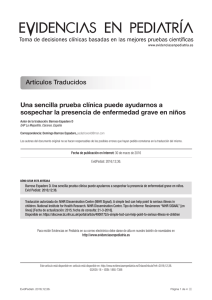 Una sencilla prueba clínica puede ayudarnos a sospechar la