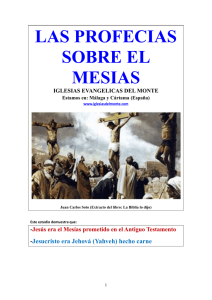 las profecías sobre el Mesías - Iglesia Evangelica del Monte