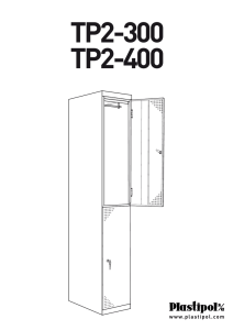 Montaje taquilla TP2-300 / TP2-400