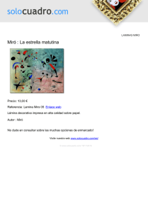 Miró : La estrella matutina