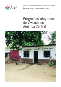 Programas Integrados de Vivienda en América Central
