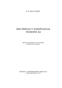Doctrinas y enseñanzas teosóficas - Centro Gayatri