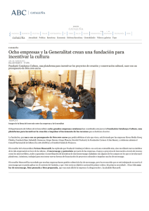 Ocho empresas y la Generalitat crean una fundación para incentivar