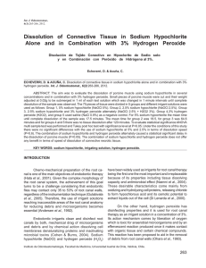 Dissolution of Connective Tissue in Sodium Hypochlorite Alone and