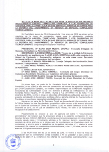 Acta final de la mesa de contratación