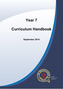 Year 7 Curriculum Handbook