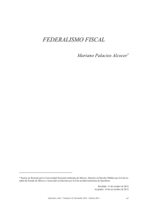 FEDERALISMO FISCAL