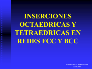 Inserciones octaédricas y tetraédricas 2014/15