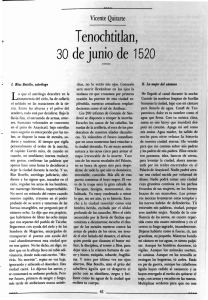 TenochtitIan, 30 de junio de 1520 - Revista de la Universidad de