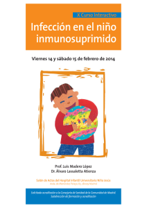 Infección en el niño inmunosuprimido
