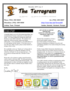 The Terragram - Fairfax County Public Schools