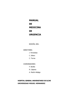 manual de medicina de urgencia - Hospital General Universitario de