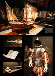 Modelo de la Niña, una de las tres carabelas de Colón. Maniquí de