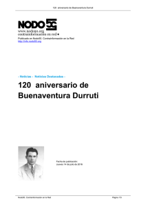 120 aniversario de Buenaventura Durruti