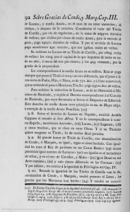 Page 1 92 Sobre Gracias de Conde, y Marq. Cap. III. de Lanzas, y