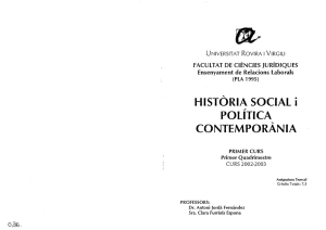 Història Social i Política Contemporània