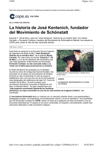 La historia de José Kentenich, fundador del Movimiento de Schönstatt