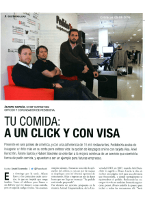 Tu comida: a un click y con Visa