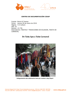 De Taita Apu a Taita Carnaval - Centro de Documentación CIDAP