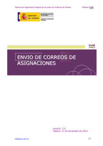 Manual: ENVIO DE CORREOS DE ASIGNACIONES