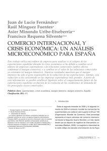 Comercio internacional y crisis económica: un