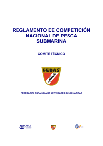 reglamento de competición nacional de pesca submarina