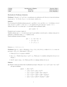 Resolución de Problemas Aleatorios Problema 1 Sea p(x) - U