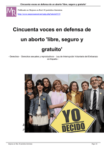 Cincuenta voces en defensa de un aborto `libre
