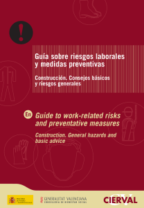 Guía sobre riesgos laborales y medidas preventivas Guide