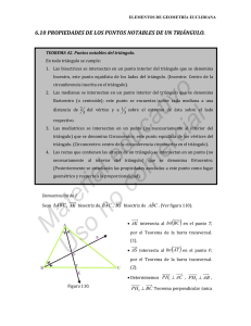 6.10 propiedades de los puntos notables de un triángulo