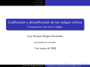 Codificación y decodificación de los códigos cíclicos