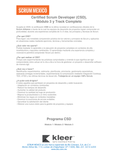 Ficha Técnica CSD Track Completo