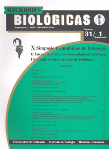 Actualidades Biológicas Vol.31 Suplemento 1