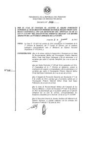 DECRETO N° Jb~V - Presidencia de la República del Paraguay