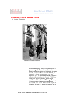 La última fotografía de Salvador Allende